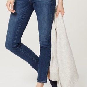 LOFT Curvy High Rise Skinny Jeans In Blue - Sz30
